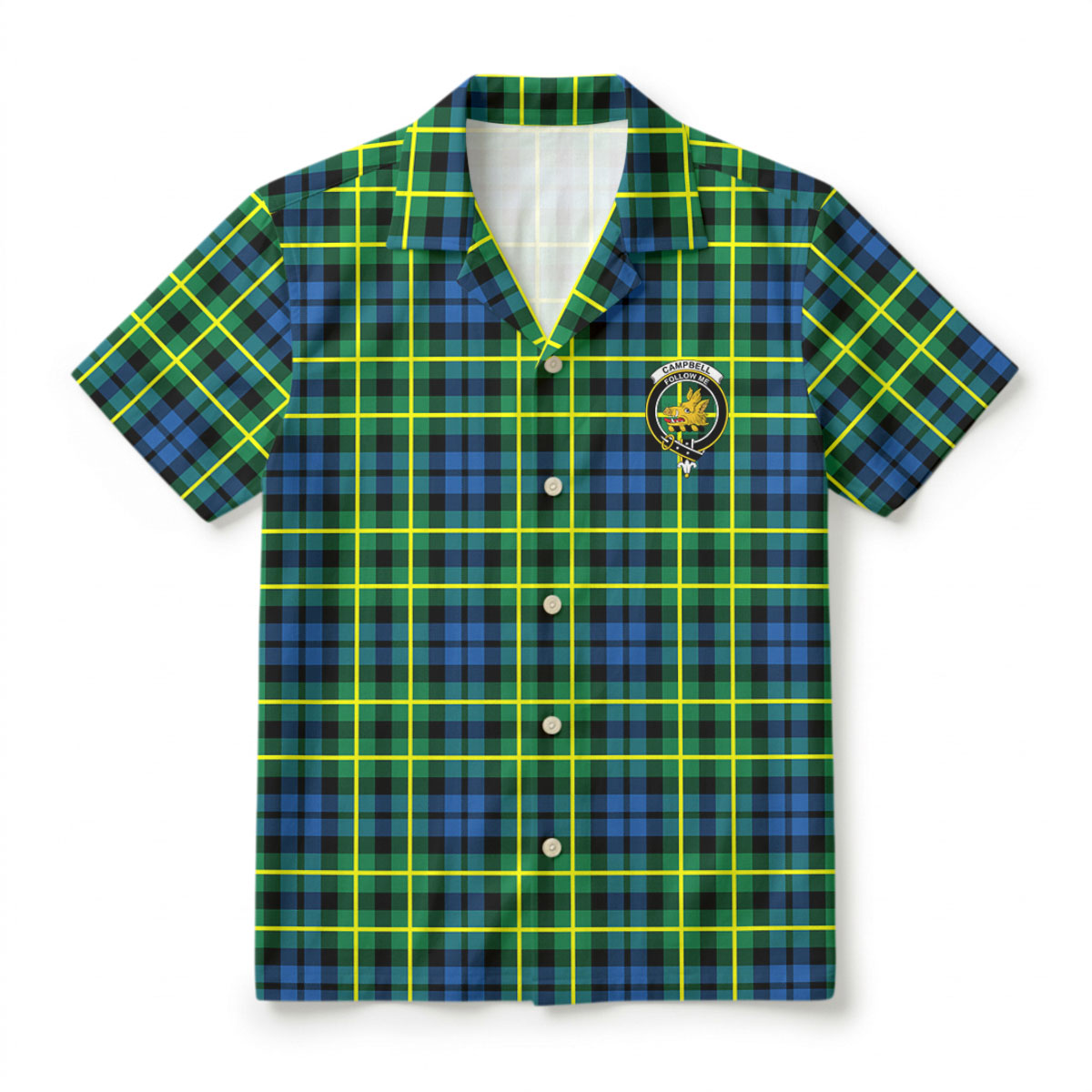Campbell of Breadalbane Ancient Tartan Crest Hawaiian Shirt