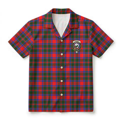 Carrick District Tartan Crest Hawaiian Shirt