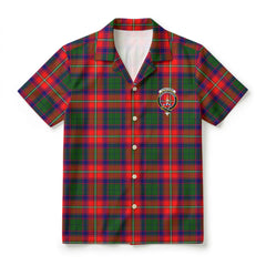 Charteris (Earl of Wemyss) Tartan Crest Hawaiian Shirt