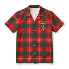 Chisholm Modern Tartan Crest Hawaiian Shirt