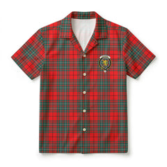 Cumming Modern Tartan Crest Hawaiian Shirt