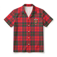 Drummond Modern Tartan Crest Hawaiian Shirt