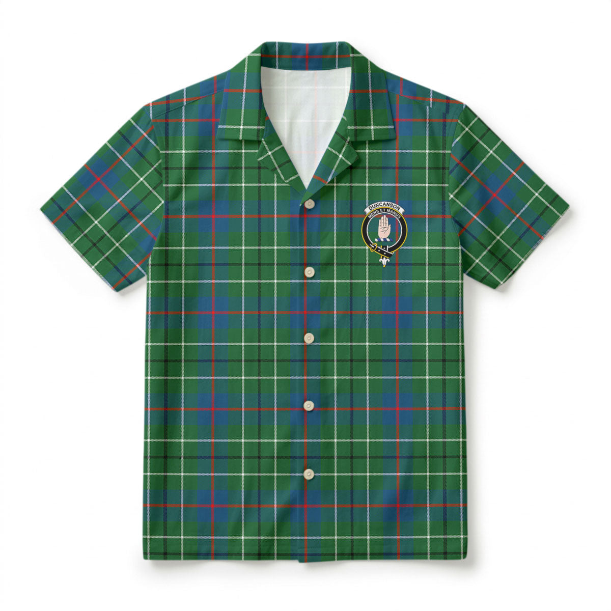 Duncanson Tartan Crest Hawaiian Shirt