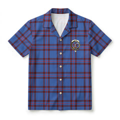 Elliot Modern Tartan Crest Hawaiian Shirt