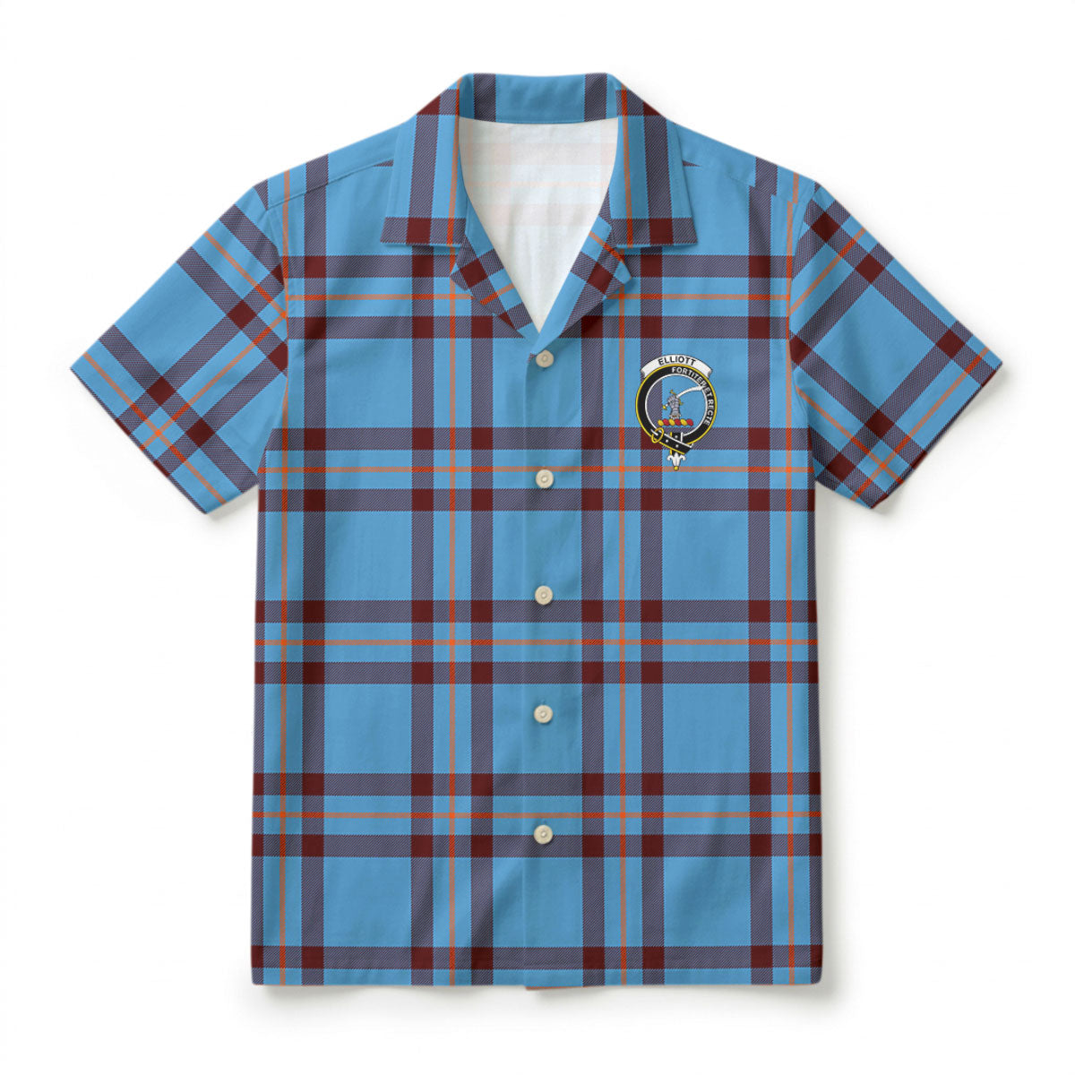 Elliott Ancient Tartan Crest Hawaiian Shirt