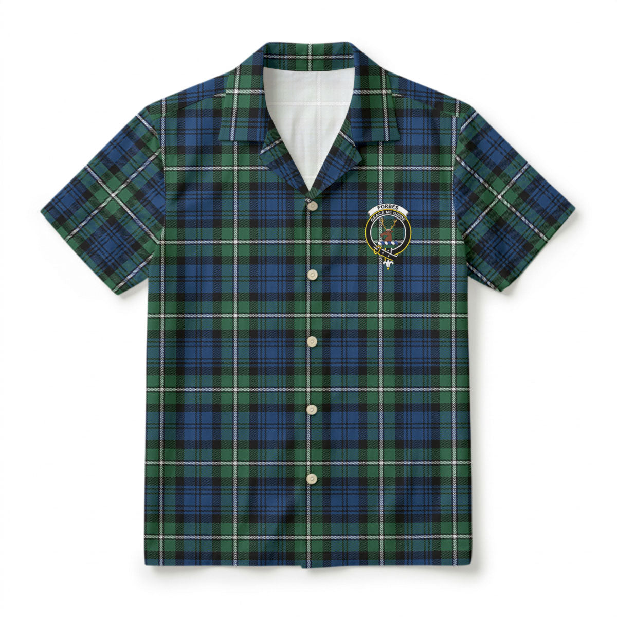 Forbes Ancient Tartan Crest Hawaiian Shirt