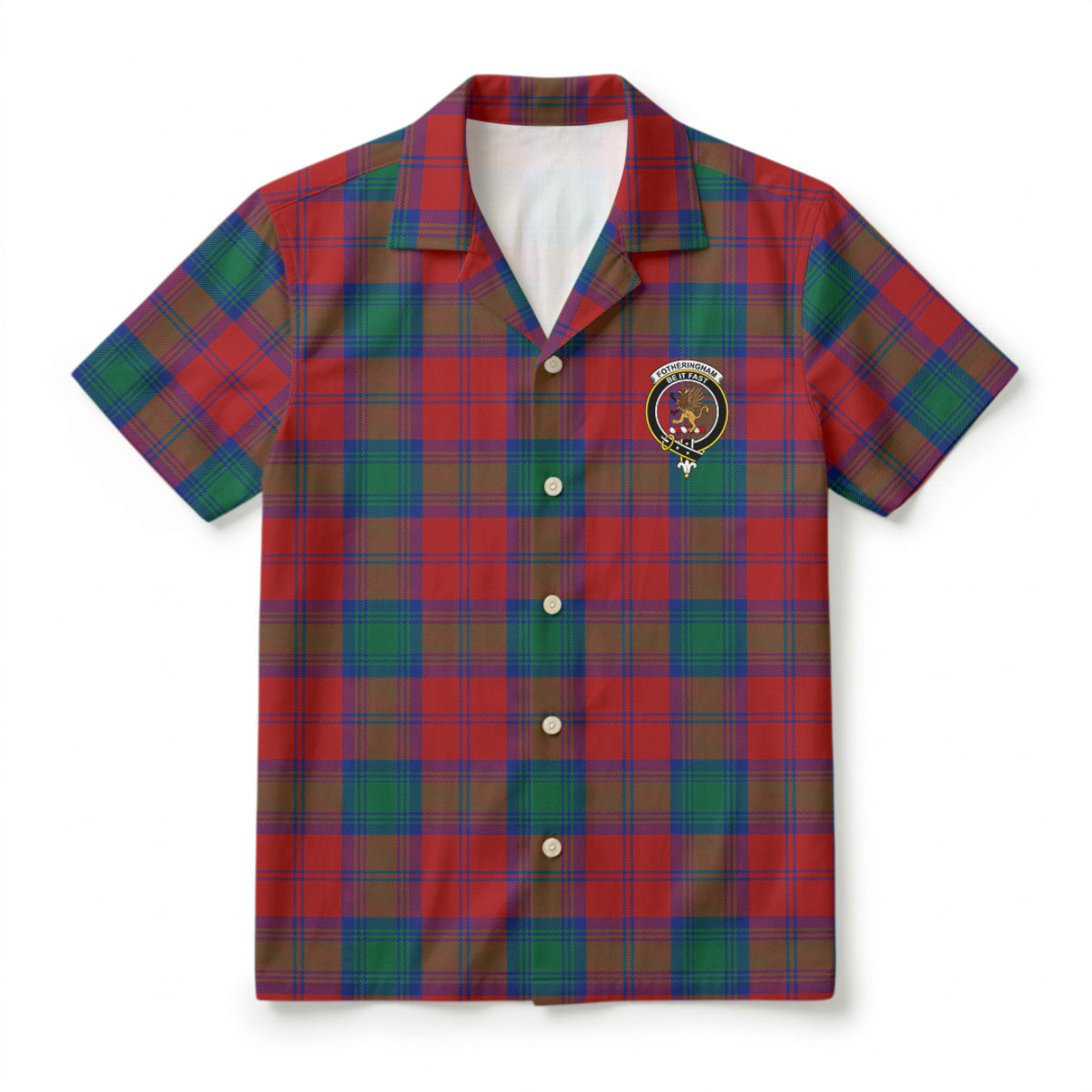 Fotheringham Tartan Crest Hawaiian Shirt