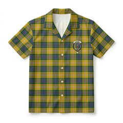 Fraser (of Lovat) Yellow Tartan Crest Hawaiian Shirt
