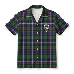 Galbraith Modern Tartan Crest Hawaiian Shirt