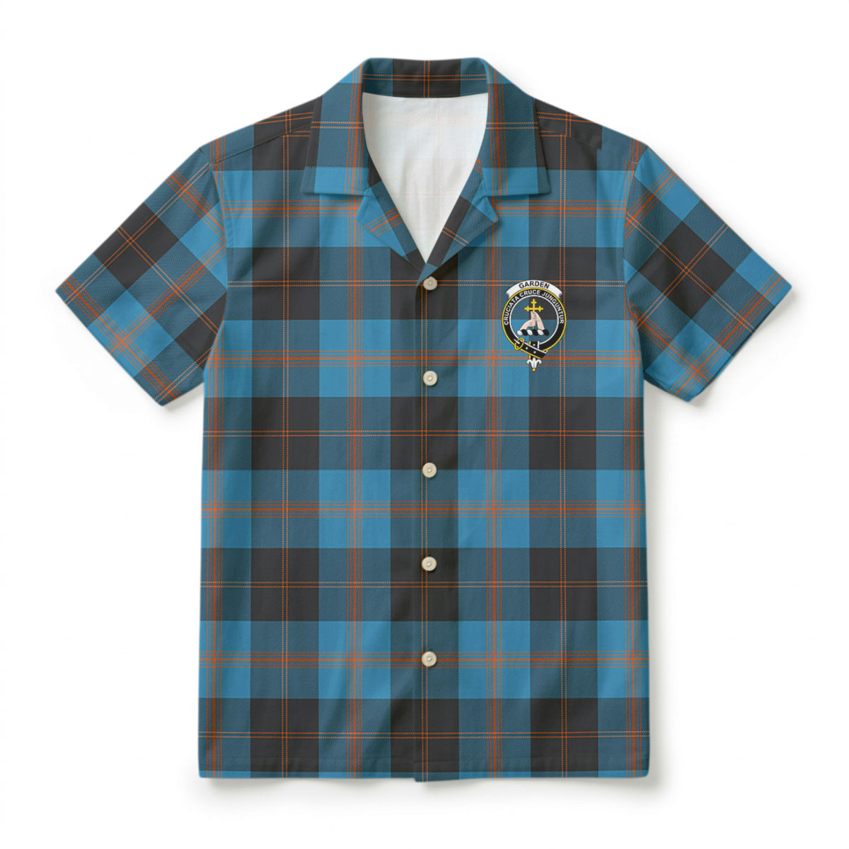 Garden Tartan Crest Hawaiian Shirt