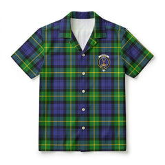 Gordon Modern Tartan Crest Hawaiian Shirt