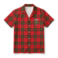 Grant Modern Tartan Crest Hawaiian Shirt