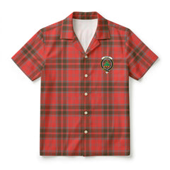 Grant Weathered  Tartan Crest Hawaiian Shirt