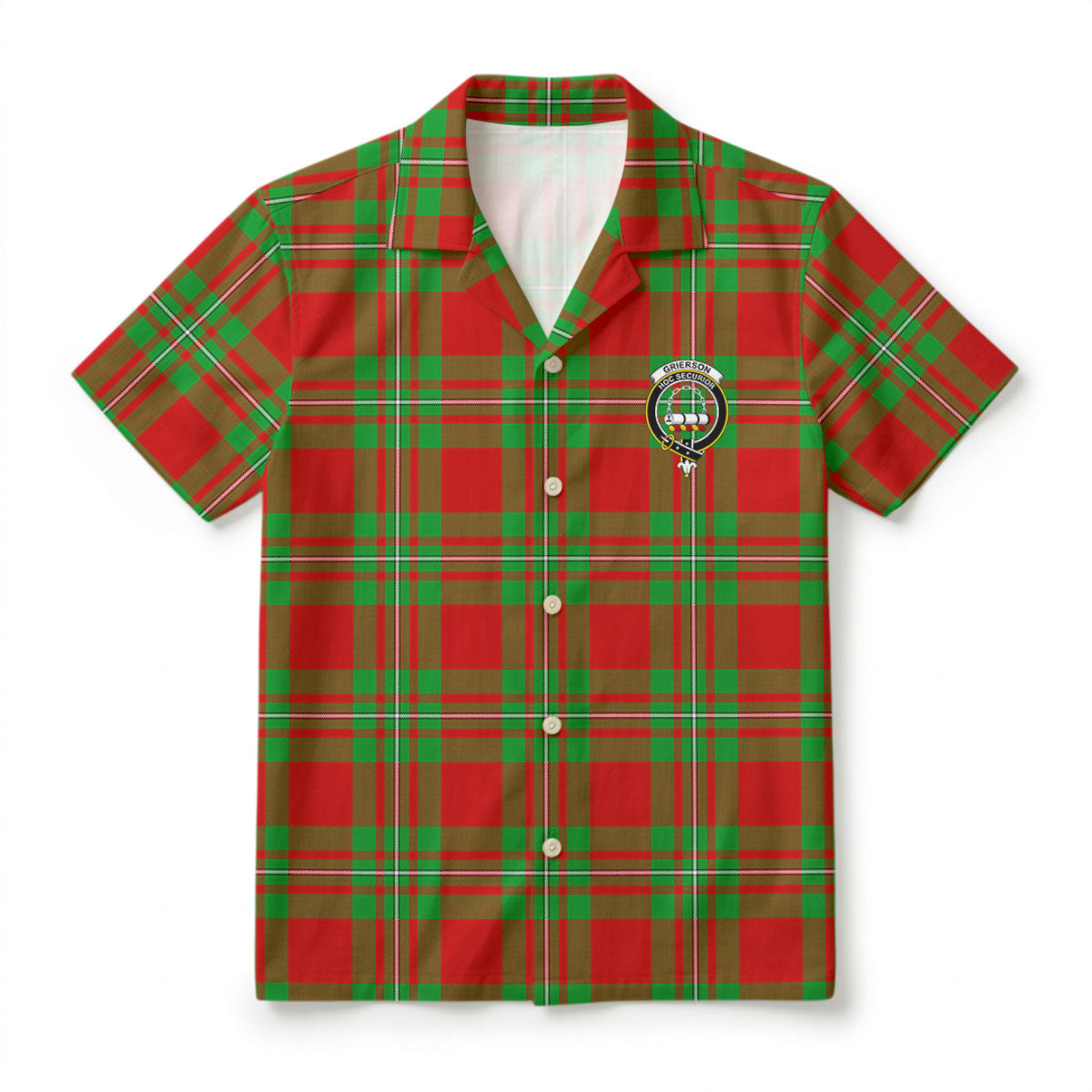 Grierson Tartan Crest Hawaiian Shirt
