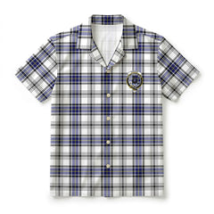 Hannay Modern Tartan Crest Hawaiian Shirt