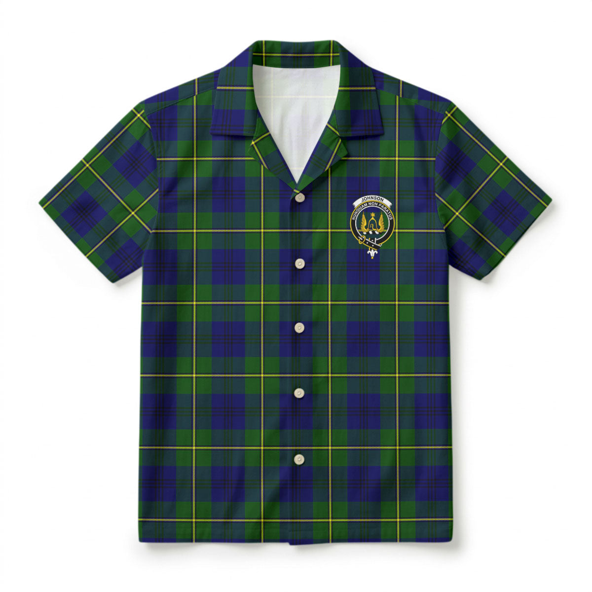 Johnson Modern Tartan Crest Hawaiian Shirt