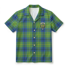 Johnston Ancient Tartan Crest Hawaiian Shirt