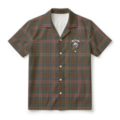 Kennedy Weathered Tartan Crest Hawaiian Shirt