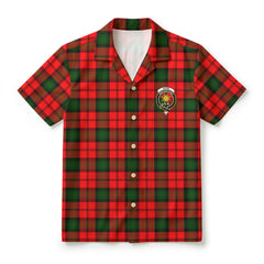 Kerr Modern Tartan Crest Hawaiian Shirt