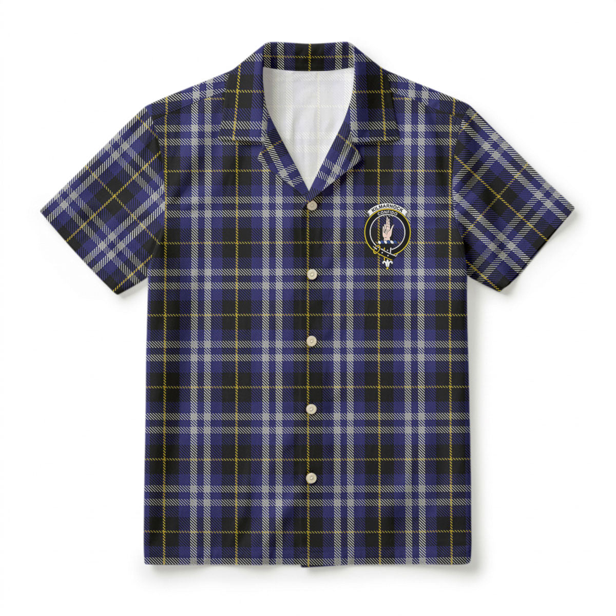 Kilmarnock Tartan Crest Hawaiian Shirt
