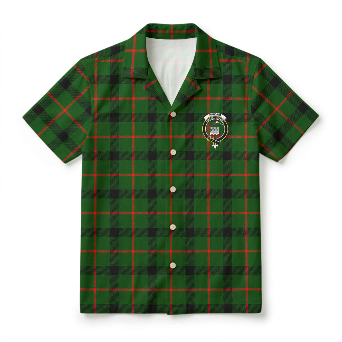 Kincaid Tartan Crest Hawaiian Shirt