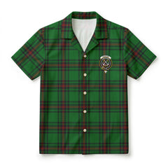 Kinnear Tartan Crest Hawaiian Shirt