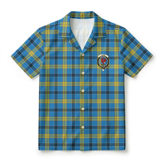 Laing Tartan Crest Hawaiian Shirt