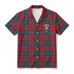 Lindsay Modern Tartan Crest Hawaiian Shirt