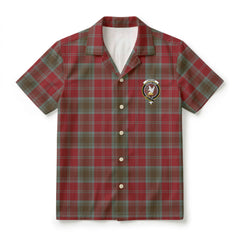 Lindsay Weathered Tartan Crest Hawaiian Shirt