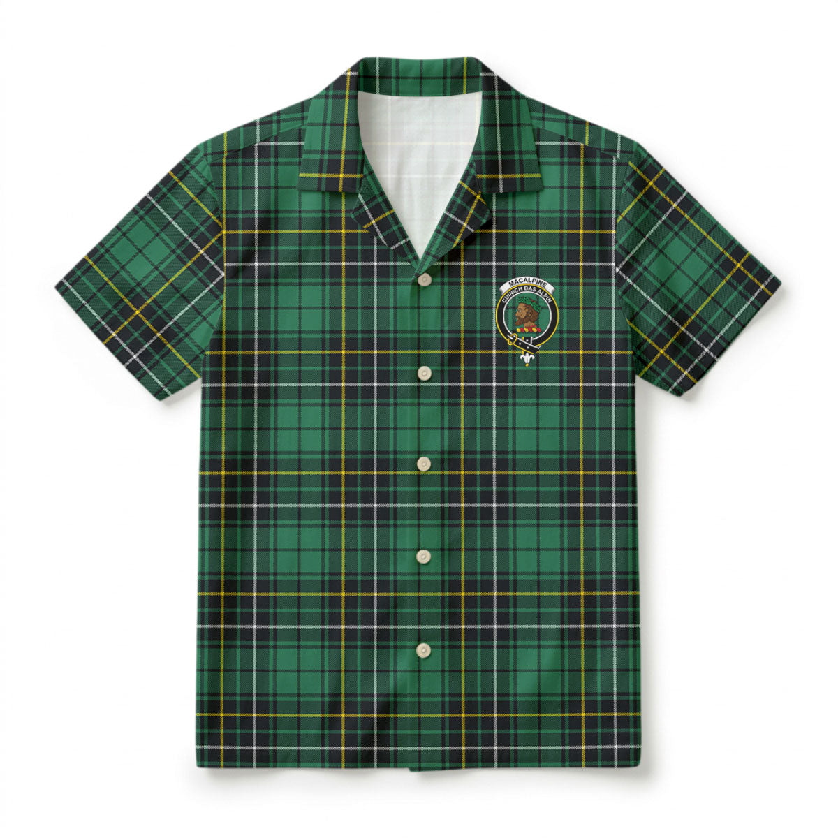 MacAlpine Ancient Tartan Crest Hawaiian Shirt