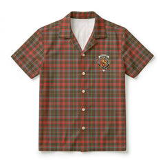 MacIntosh Hunting Weathered Tartan Crest Hawaiian Shirt