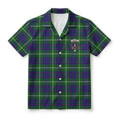 MacIntyre Hunting Modern Tartan Crest Hawaiian Shirt