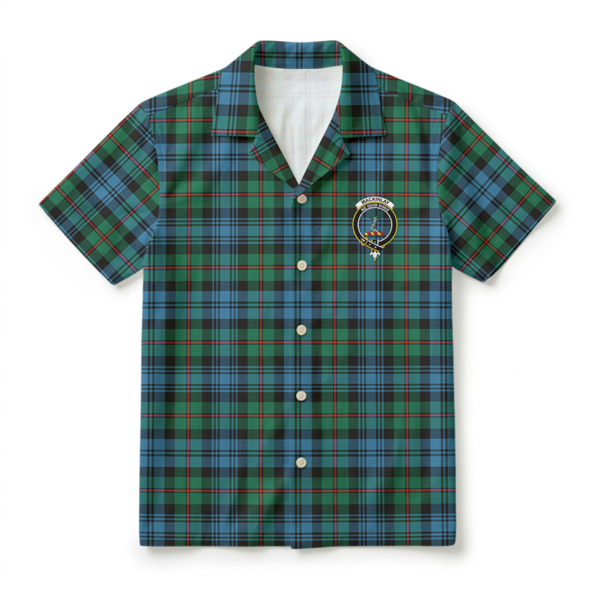 MacKinlay Ancient Tartan Crest Hawaiian Shirt