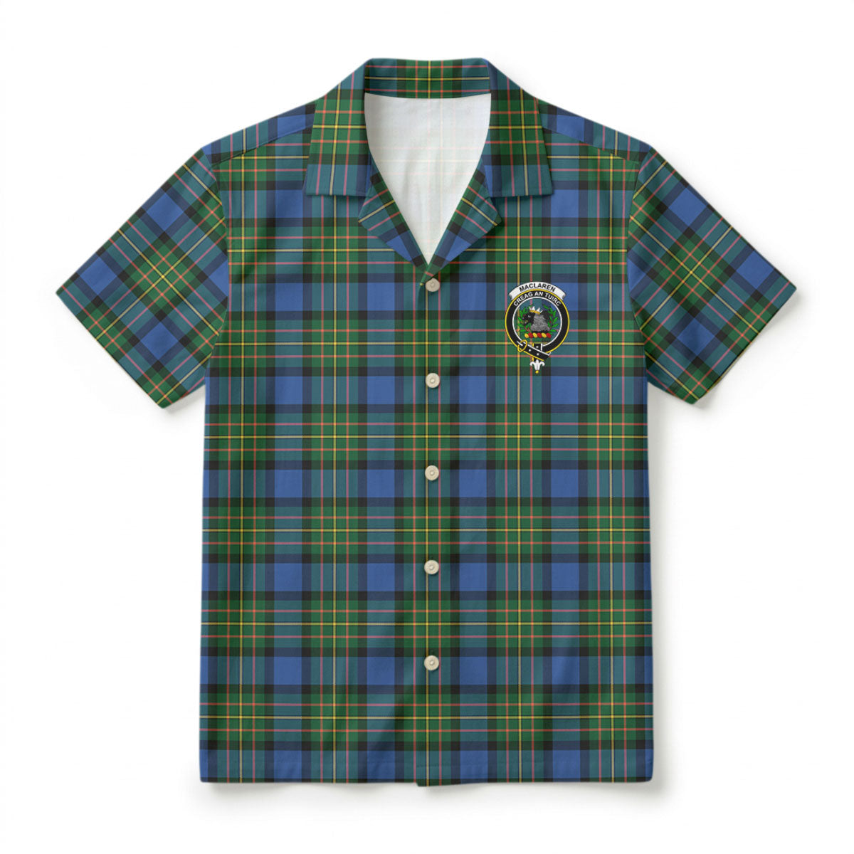 MacLaren Ancient Tartan Crest Hawaiian Shirt