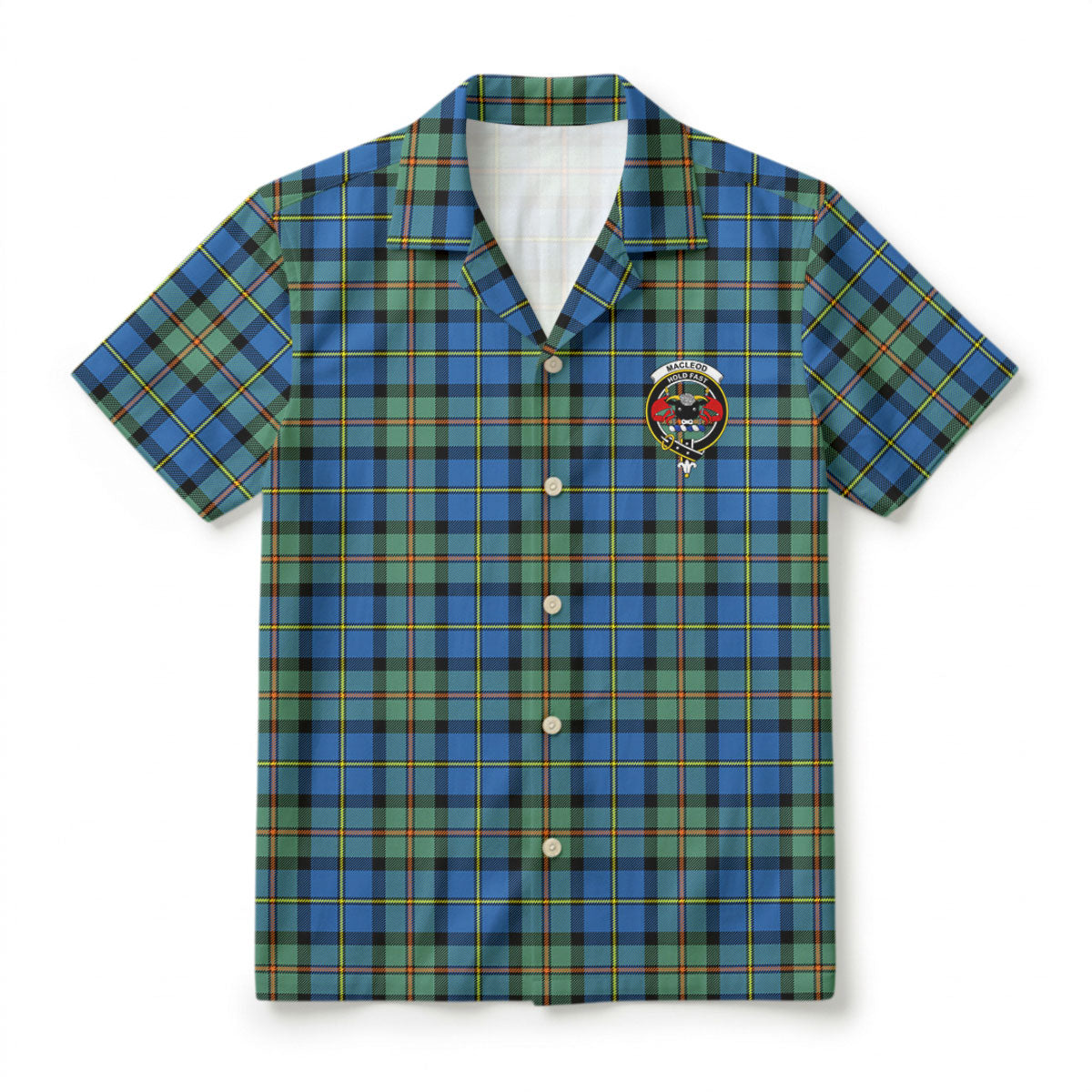 MacLeod of Harris Ancient Tartan Crest Hawaiian Shirt