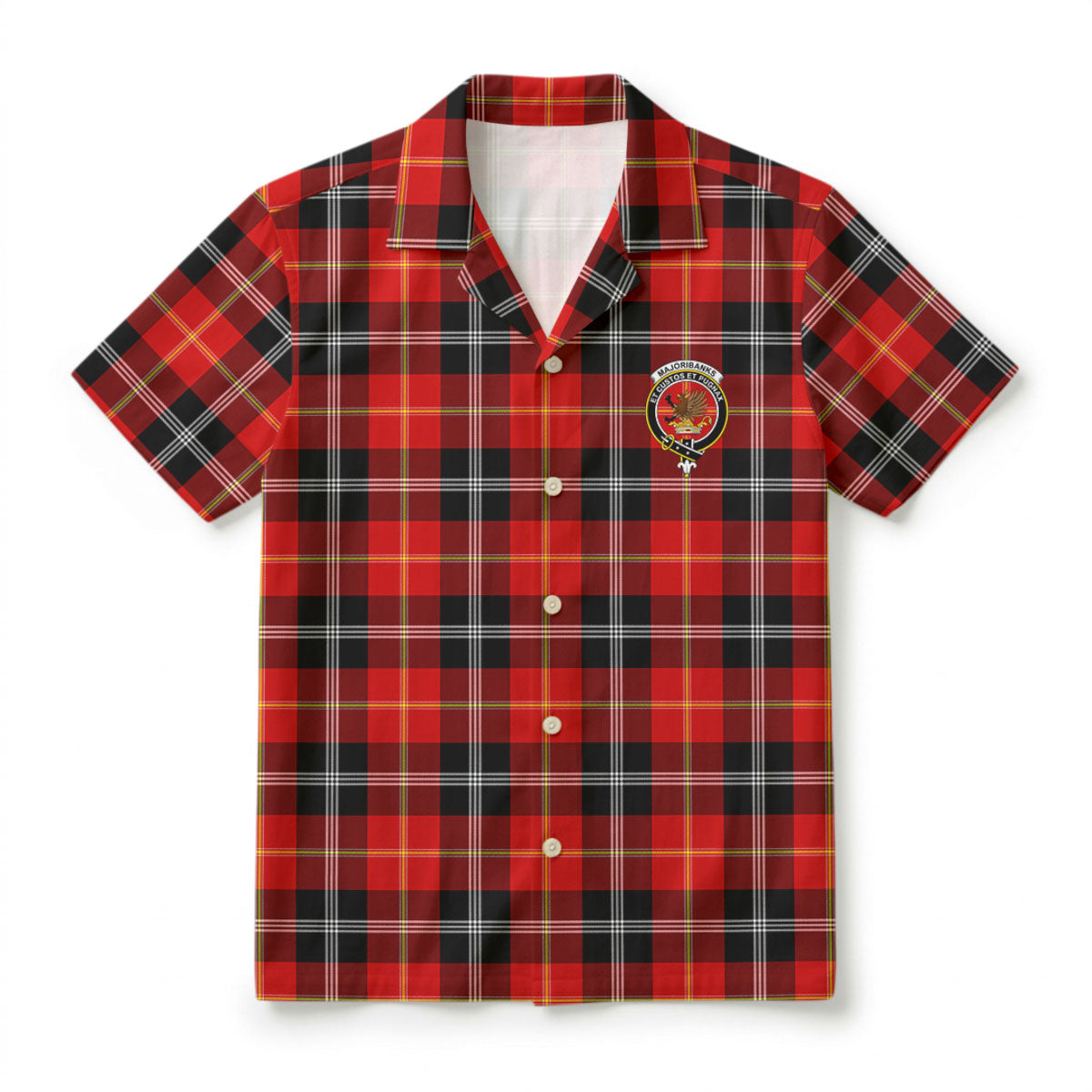 Majoribanks Tartan Crest Hawaiian Shirt