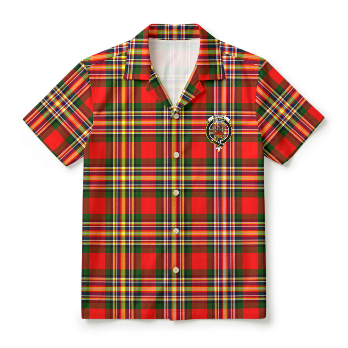 Makgill Tartan Crest Hawaiian Shirt