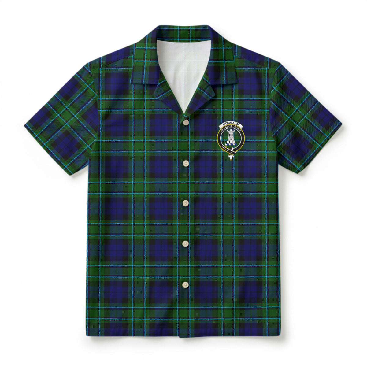 McCallum Modern Tartan Crest Hawaiian Shirt