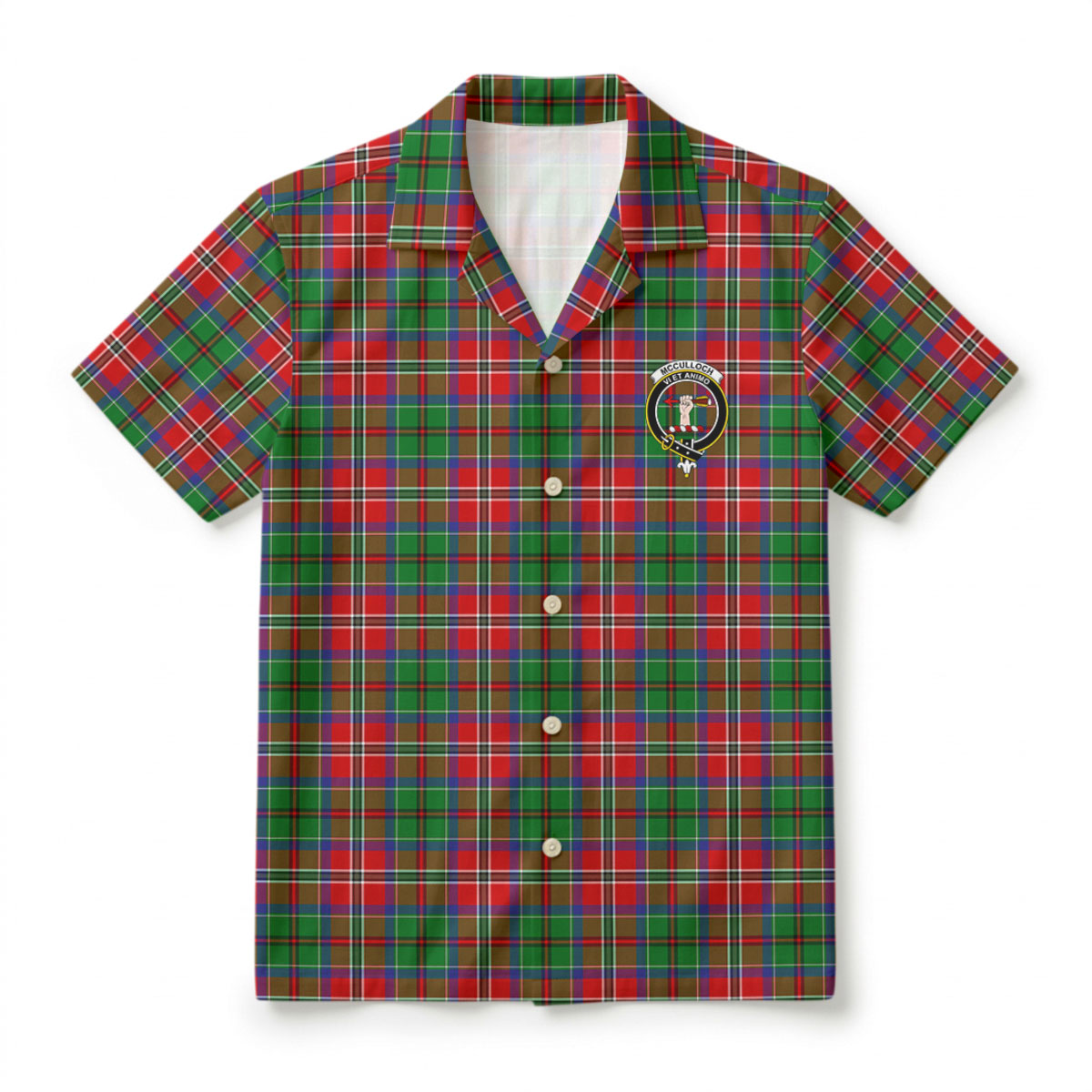McCulloch Tartan Crest Hawaiian Shirt