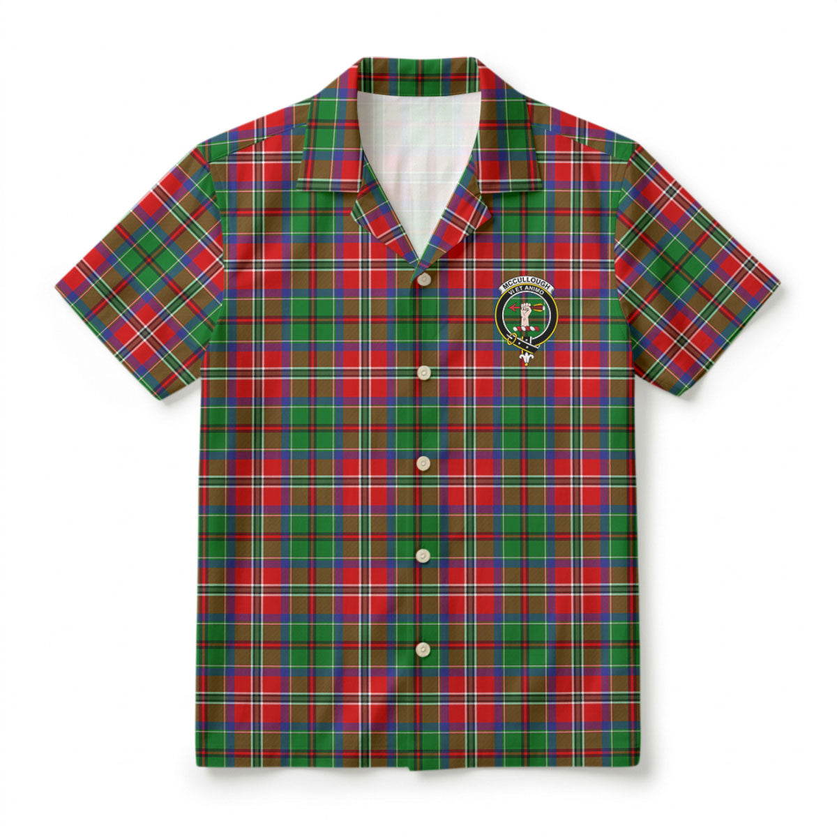 McCullough Tartan Crest Hawaiian Shirt