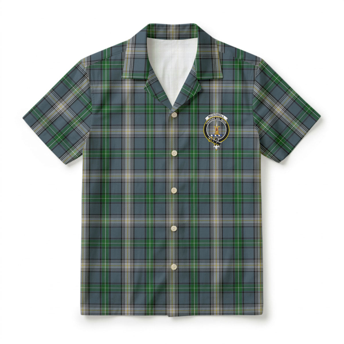 McDowell (MacDowell) Tartan Crest Hawaiian Shirt