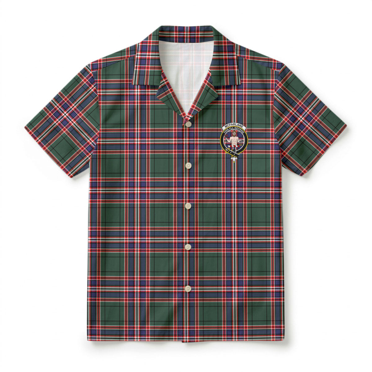 McFarlane Hunting Modern Tartan Crest Hawaiian Shirt