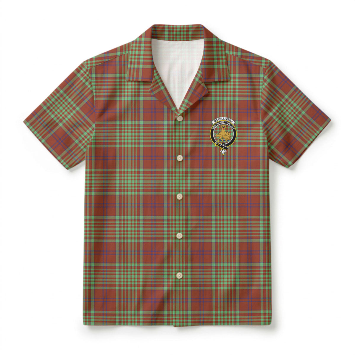 McGillivray Hunting Ancient Tartan Crest Hawaiian Shirt