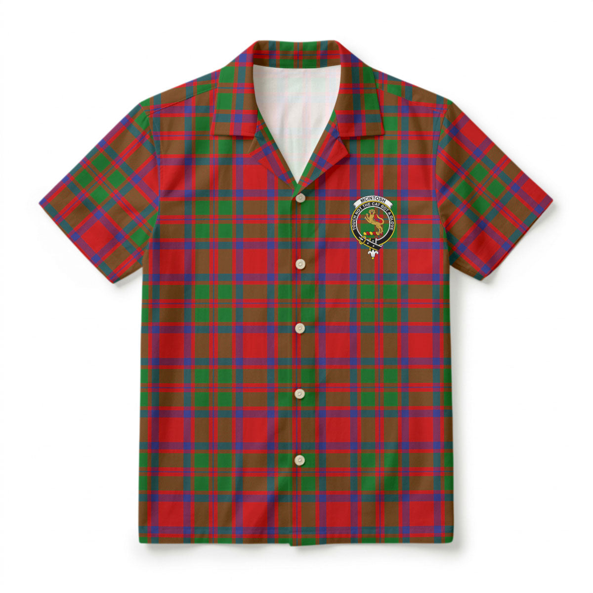 McIntosh Modern Tartan Crest Hawaiian Shirt