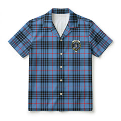 McKay Blue Tartan Crest Hawaiian Shirt