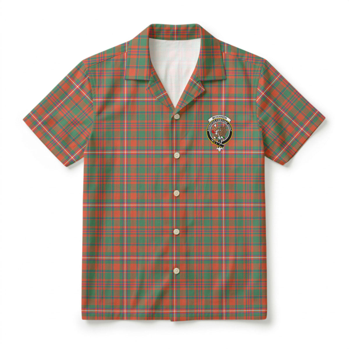 McKinnon Ancient Tartan Crest Hawaiian Shirt