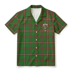 McKinnon Hunting Modern Tartan Crest Hawaiian Shirt