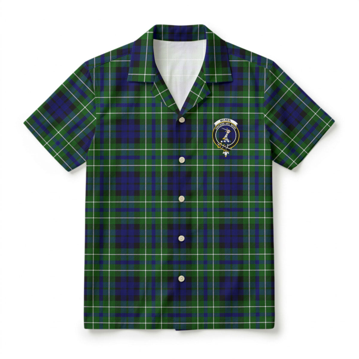 McNeil of Colonsay Modern Tartan Crest Hawaiian Shirt