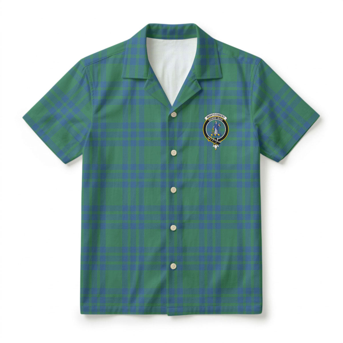 Montgomery Ancient Tartan Crest Hawaiian Shirt