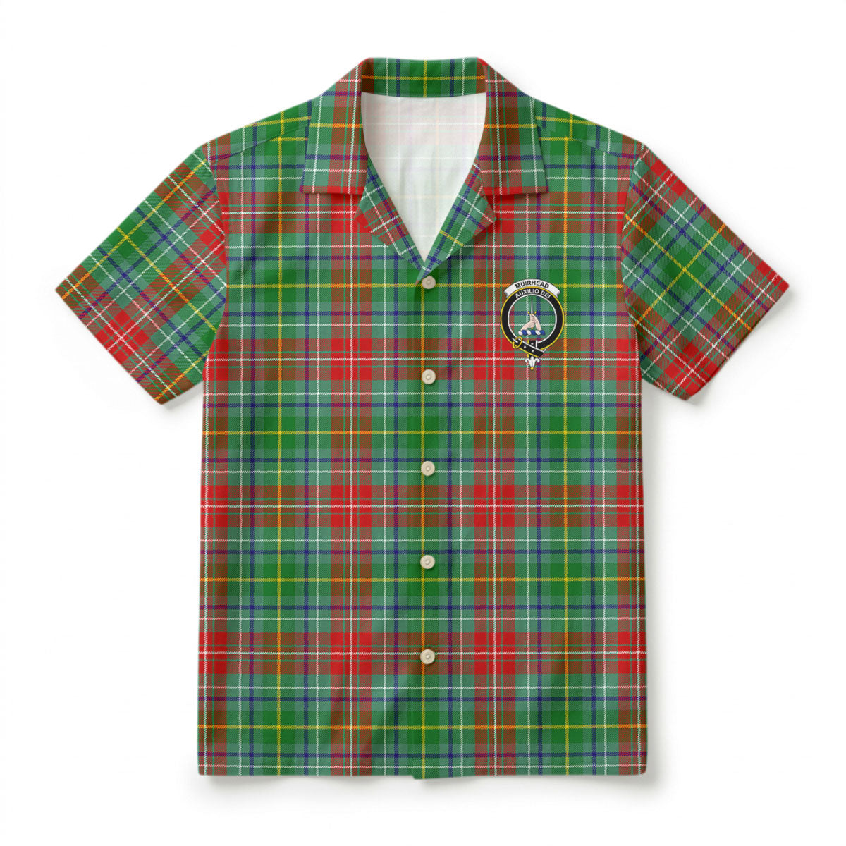 Muirhead Tartan Crest Hawaiian Shirt